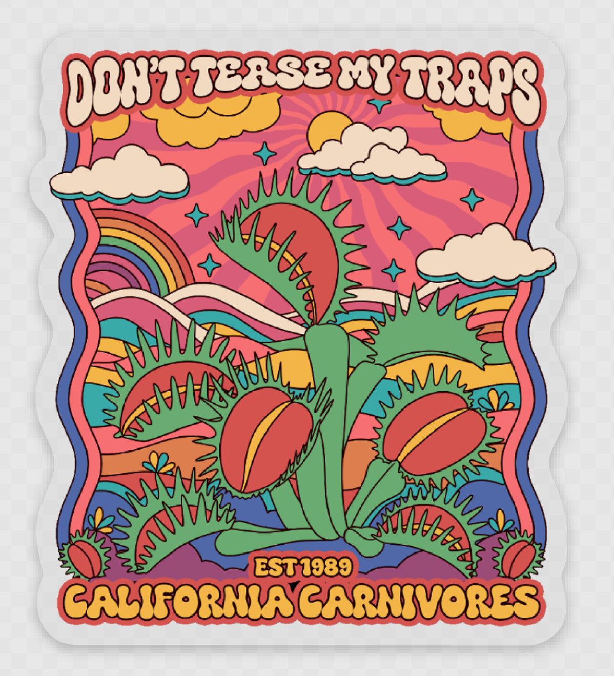 Don’t Tease My Traps Sticker