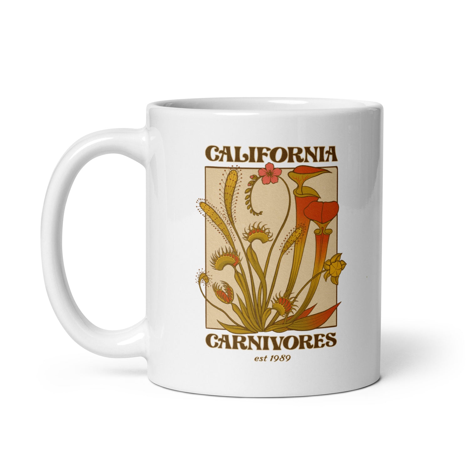 A Dreamy Vintage Bog Garden Mugs