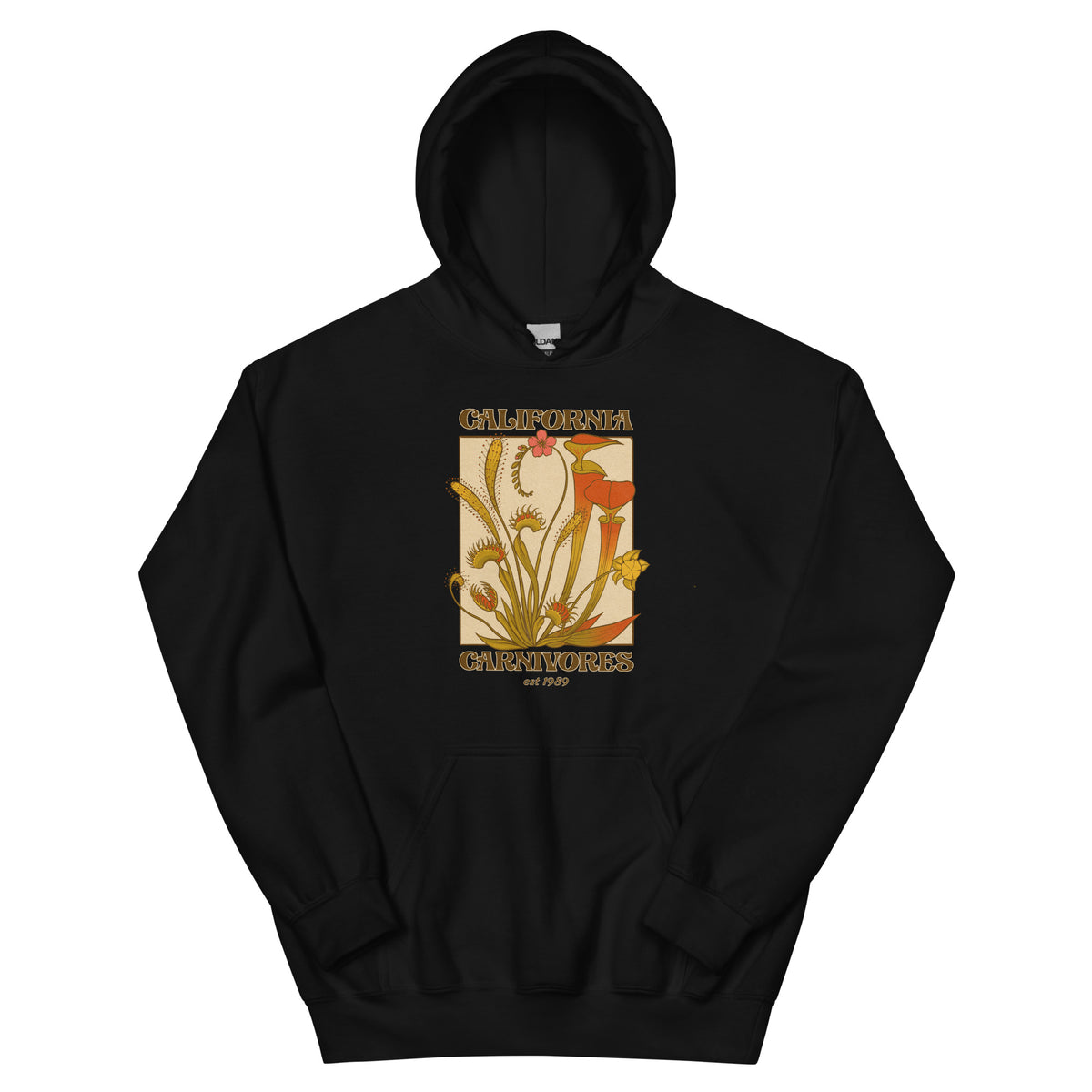 A Dreamy Vintage Bog Garden Unisex Hoodie black