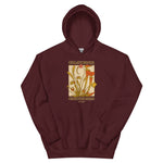 A Dreamy Vintage Bog Garden Unisex Hoodie maroon carnivorous plant