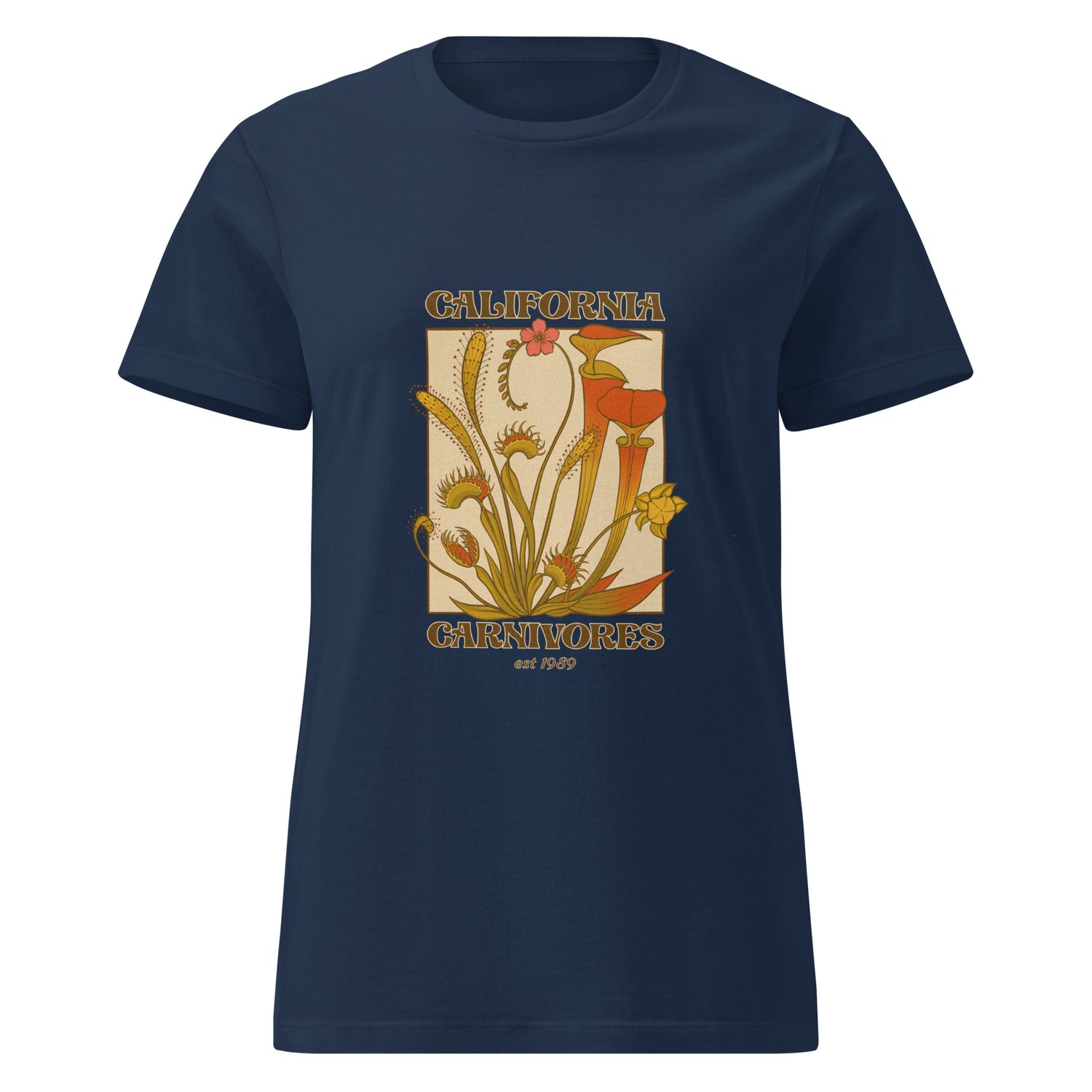A Dreamy Vintage Bog Garden Women’s T-shirt blue