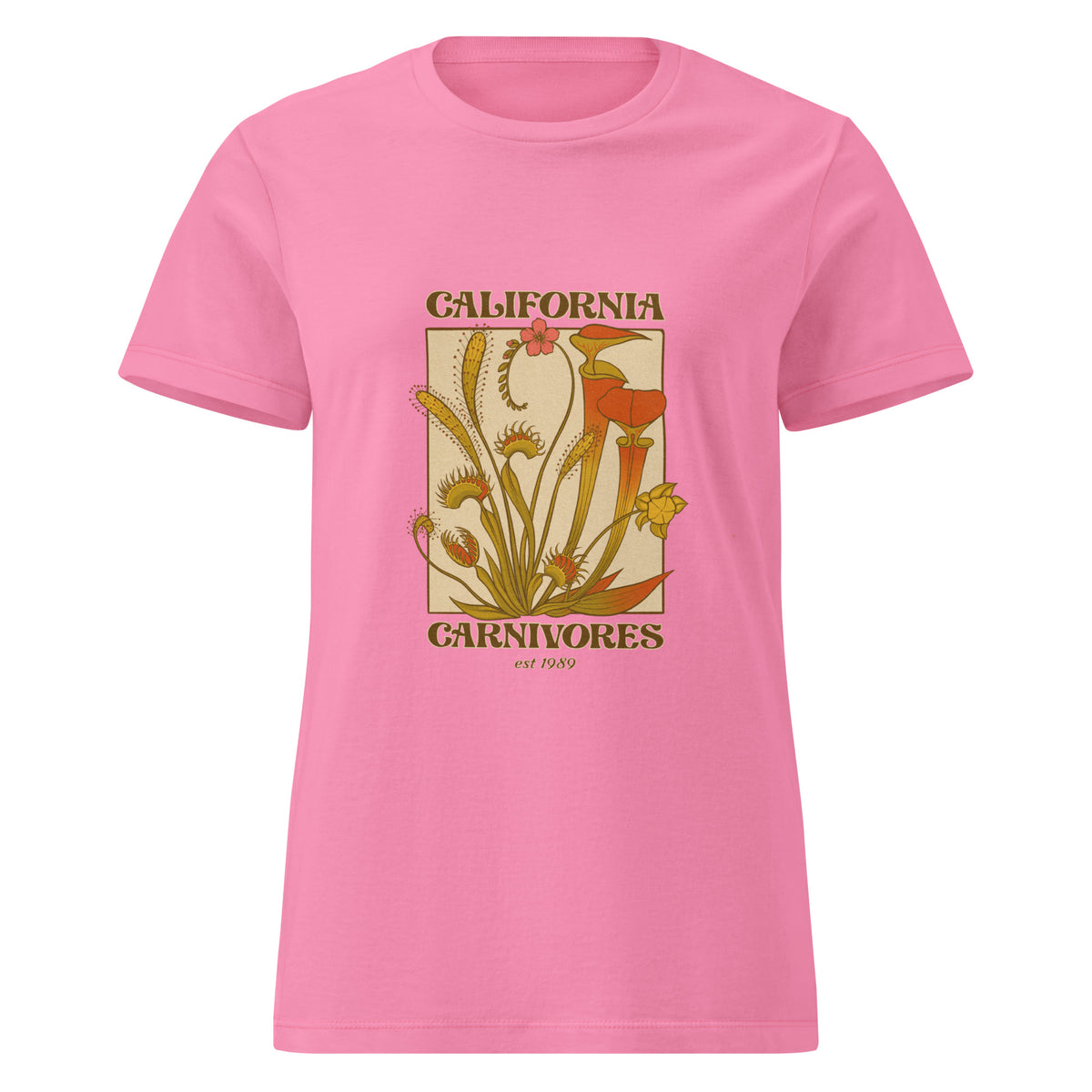 A Dreamy Vintage Bog Garden Women’s T-shirt pink