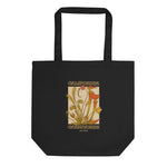 A Dreamy Vintage Tote Bag black carnivorous plant
