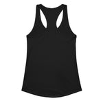 Back of Black tank top on a white background