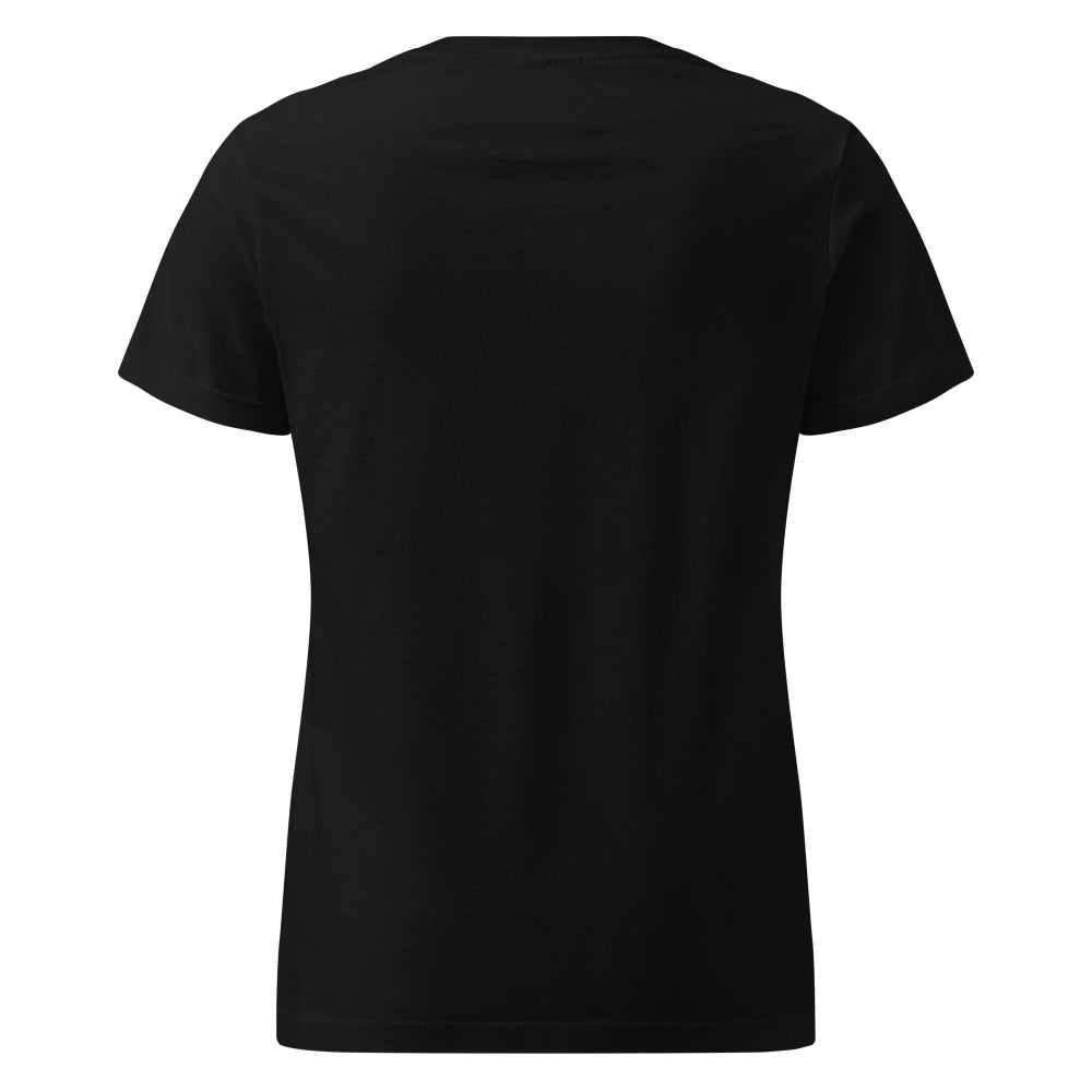 Black t-shirt on a white background