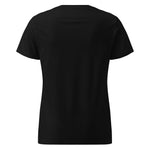 Black t-shirt on a white background