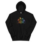 Black hoodie with 'California Carnivores' logo on a white background