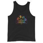 Black tank top with 'California Carnivores' logo on a white background