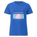 Blue shirt with California carivores logo