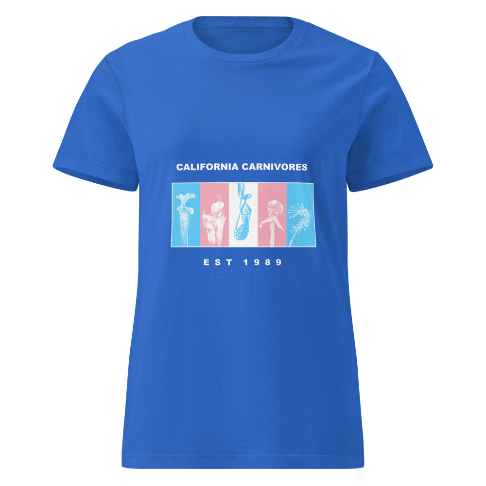 Blue shirt with California carivores logo