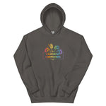 Dark gray hoodie with 'California Carnivores' logo on a white background