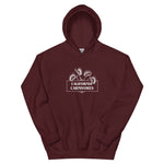Maroon hoodie with text and California Carnivores logo on a white background