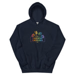 Navy hoodie with 'California Carnivores' logo on a white background